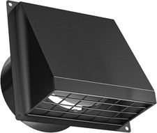 Hon&Guan 150 mm Cowled Air Vent Covers for Walls Outside with Backdraft Flap Ven