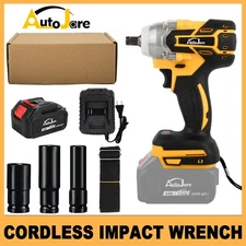 W/Batteries Cordless Impact Wrench Kit Cordless Drill Bit Set Car Repair Wheel