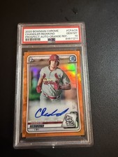 2020 Bowman Chrome Orange Refractor Auto Chandler Redmond 11/25 RC PSA 10
