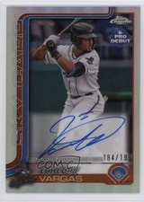 2025 Topps Pro Debut Chrome Refractor 184/199 Echedry Vargas #PDC-155 Auto 0h4v
