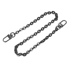 16"x0.28" Purse Chain Strap, Purse Handle Shoulder Replacement Straps, Black