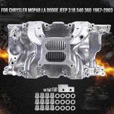 Mopar Chrysler Dodge Sb 318 340 360 Midrise Aluminum Intake Manifold Polished Mopar Chrysler Dodge Sb 318 340 360 Midrise Aluminum Intake Manifold Polished