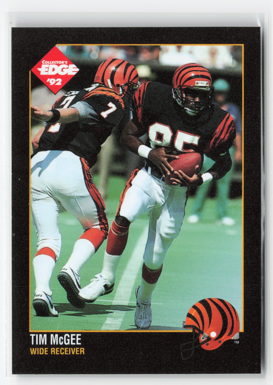 TIM MCGEE #22 1992 COLLECTOR'S EDGE BENGALS