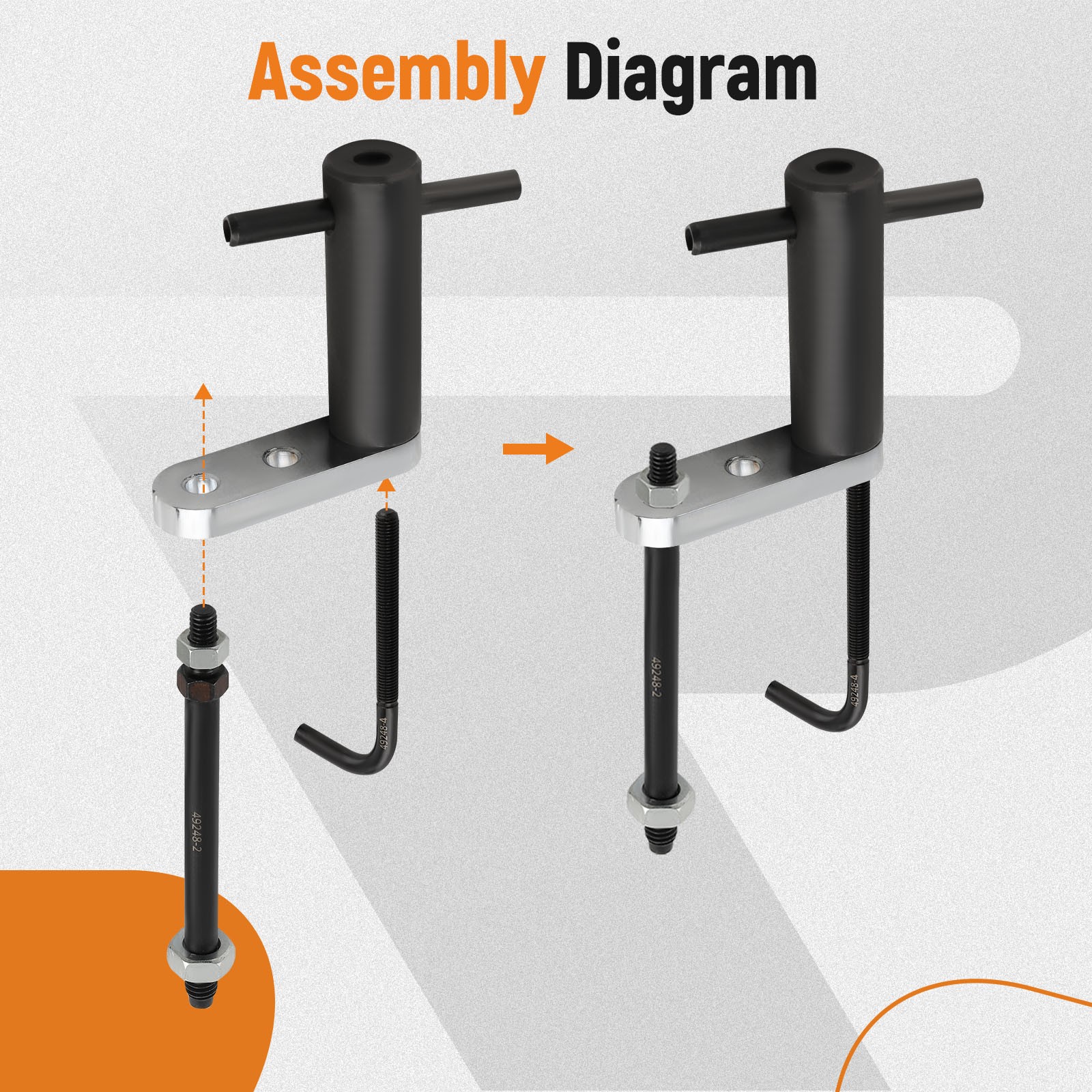 Fuel Injector Rail Assembly Remover Tool  For Chevy GMC Cadillac EN-49248