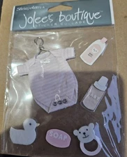 Baby Girl Pink Outfit Stickers Jolee's Boutique  6 Pieces 