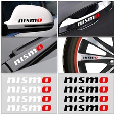 4pcs Car Door Handle Sticker Tire Rear View Mirror Decal For Nismo 350z 370z Gtr
