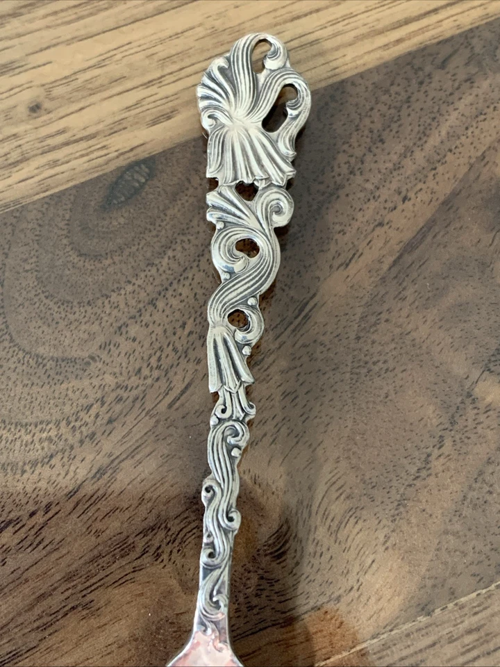 Exprns Ehrenberg Sweden Silver Plated Lemon Cocktail Relish Fork Appetizer Vtg - Image 3 of 4