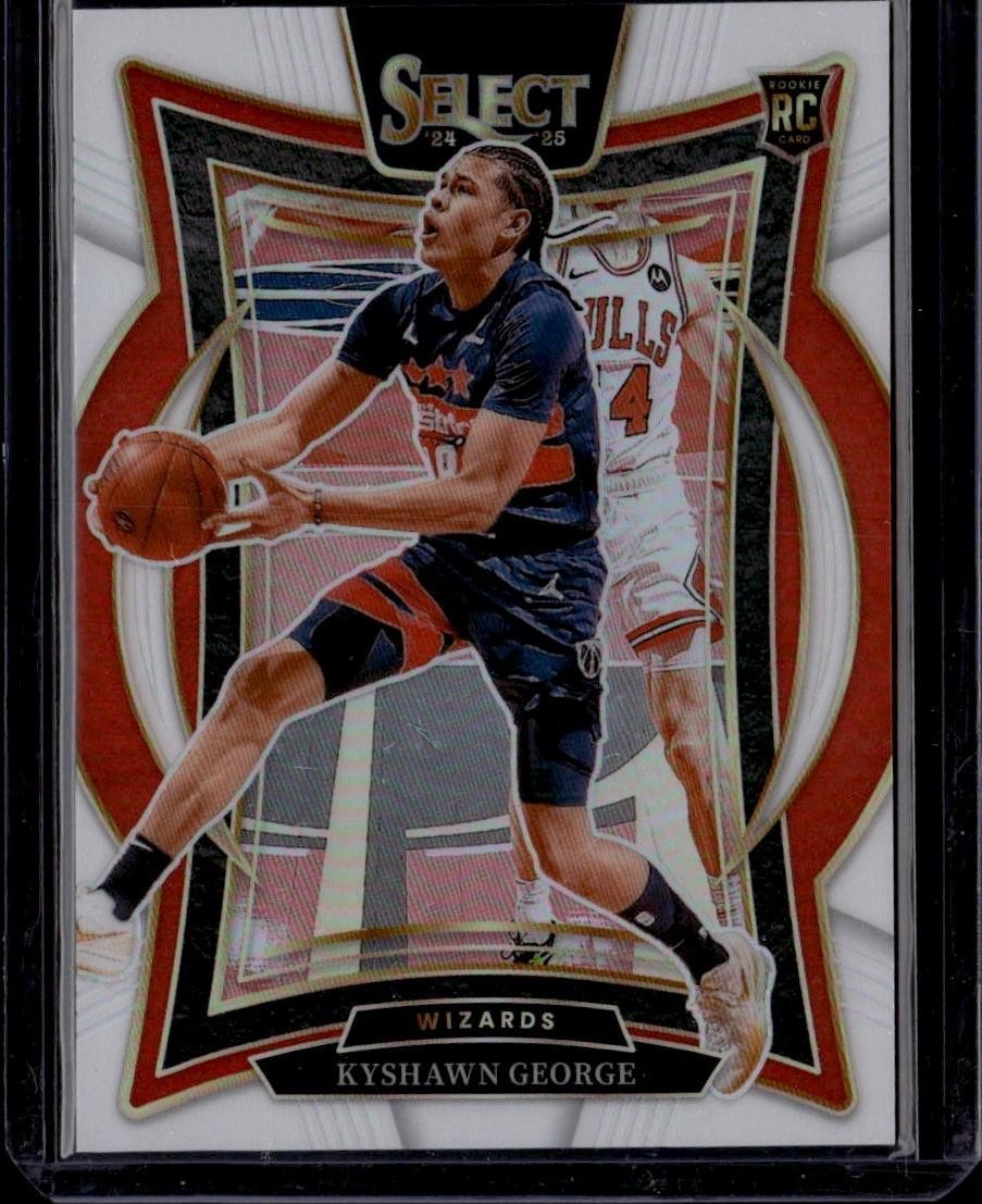 2024-25 Panini Select #85 Kyshawn George White Prizm #/149