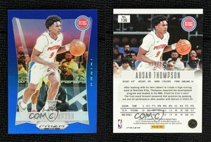 2023-24 Panini Prizm Deca Blue Prizm /149 Ausar Thompson #136 Rookie RC