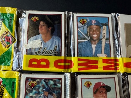 2-1989 Bowman Baseball Rack Pack Unopened Sealed (2) Packs 38 Cards per pack - Picture 2 of 8