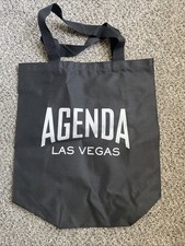 Agenda Tote/Upcycle Made In USA-Black Heavyweight NEW-rare