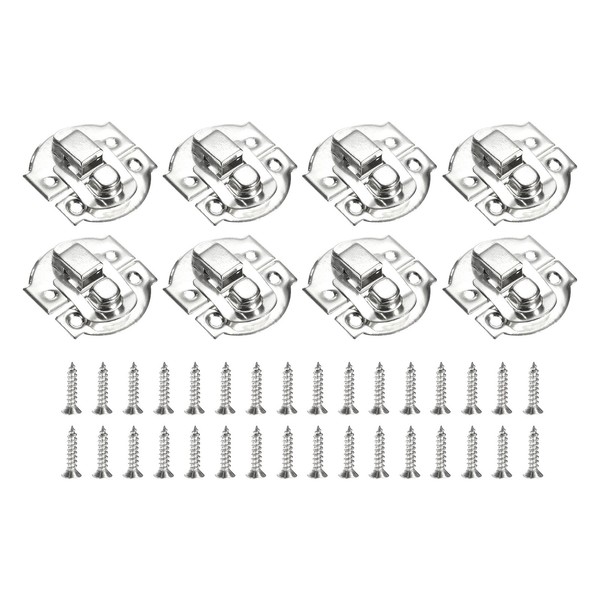 8 Stk. Hasp Clasp Riegel Schloss, 29X27Mm Dekorative Retro Box Toggle Riegel-image