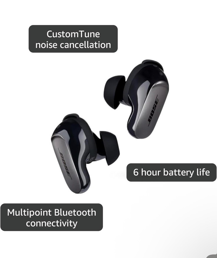 Bose QuietComfort Ultra In-Ear Noise Cancelling Bluetooth Earbuds