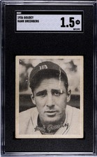 1936 Goudey Hank Greenberg, SGC 1.5
