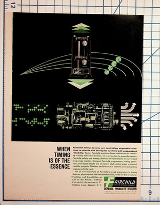 #ad #ad Fairchild Defense Products Vintage 1950s Ad Missile Aerospace Timing Systems $17.10