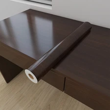 Wood Grain Vinyl Wallpaper for Kitchen - Waterproof, Easy to Apply 23.6"x197"