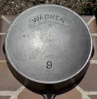 Wagner-Ware #9 Arc Logo Cast Iron Skillet with Star Makers Mark