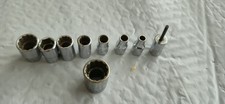 9 Snap-On Sockets. 8-1/4