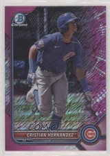 2022 Bowman Chrome Prospects Fuchsia Shimmer Refractor Cristian Hernandez n1u