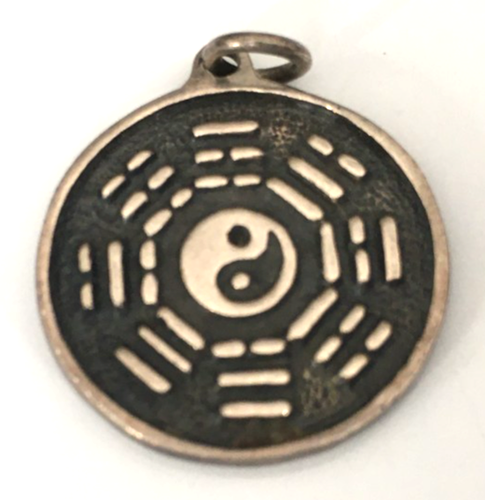 Treasure Bay Anello classico da uomo in argento Sterling con simbolo Yin Yang, Argento sterling
