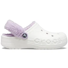 Crocs Adult Baya Lined Fuzz Strap Clog Slippers