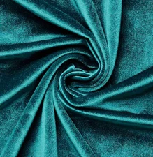 Princess DARK TEAL GREEN Polyester Spandex Stretch Velvet Fabric Fabric for Bow