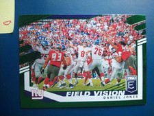 2020 Donruss Elite Field Vision Green Daniel Jones #7 New York Giants