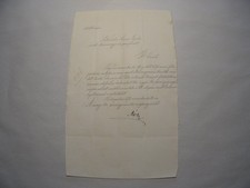 1873 Hungarian Official Tax Deferral Letter Signed by Minister Márky