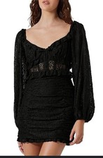 NWT ASTR the Label Black Corset Chrisley Mini Dress. Size Medium. Retail $148.