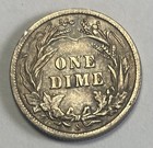 1907-S Barber Liberty Head Silver Dime. Extra Fine. INV#7205 — photo 2
