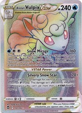 Alolan Vulpix VSTAR (Secret) Secret Rare SWSH12: Silver Tempest 197/195 NM