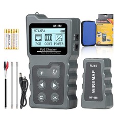 RJ45 Network Cable Tester, Multifunction Poe Ethernet Cable Tester Kit for CA...