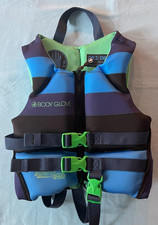Body Glove Life Jacket PFD Child 33-55 lbs Blue Green USCG Approved