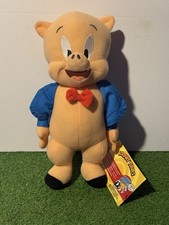 Warner Bros. Looney Tunes Porky Pig Stuffed Plush Toy W/ Tag