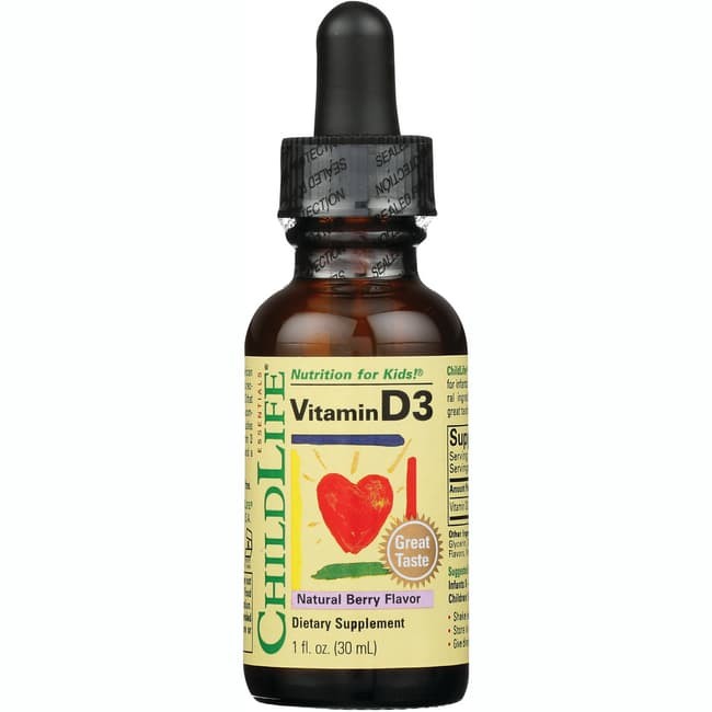 ChildLife Essentials Витамин D3 натуральные ягоды 500 МЕ 1 жидкая унция жидкость 1990₽