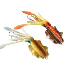 UV Luminous with Lead Squid Soft Bait Deep Sea Fishing Lure Soft Bait 85-120g