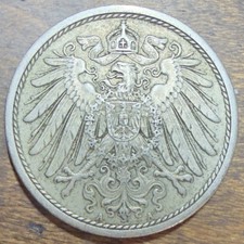 Germany 1912 A 10 Pfennigs - Wilhelm II Type 2 Small Shield KM#12