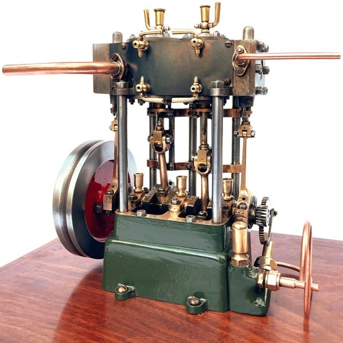 A FINE VINTAGE STUART TURNER COMPOUND LAUNCH LIVE STEAM ENGINE WITH ...