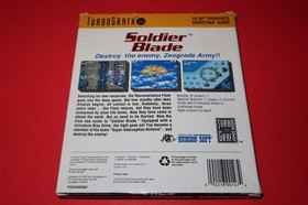 SOLDIER BLADE FOR TURBOGRAFX 16 TG-16 COMPLETE IN BOX WITH TRAY AND INSTRUCTIONS