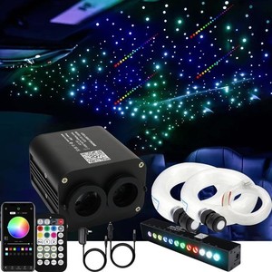 AZIMOM Dual Color 20w Twinkle Fiber Optic Starlight Headliner Kit *read descrip*