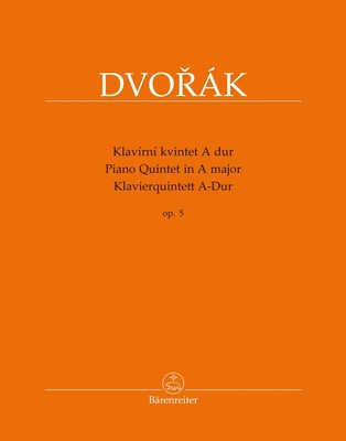 Piano Quintet In A major Op.5 (Score & Parts) | Antonin Leopold Dvorak