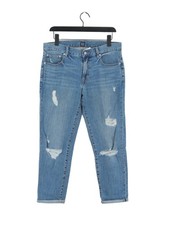 Gap Women's Jeans W 28 in Blue Cotton with Elastane Boyfriend