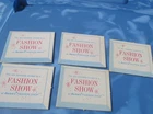 Vintage Barbie 1962 Fashion Shop Cardboard Invitation Cards VHTF Red Writing