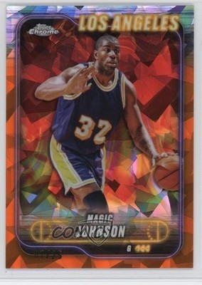 2024-25 Topps Chrome Sapphire Orange 7/25 Magic Johnson #59 HOF 1h0p