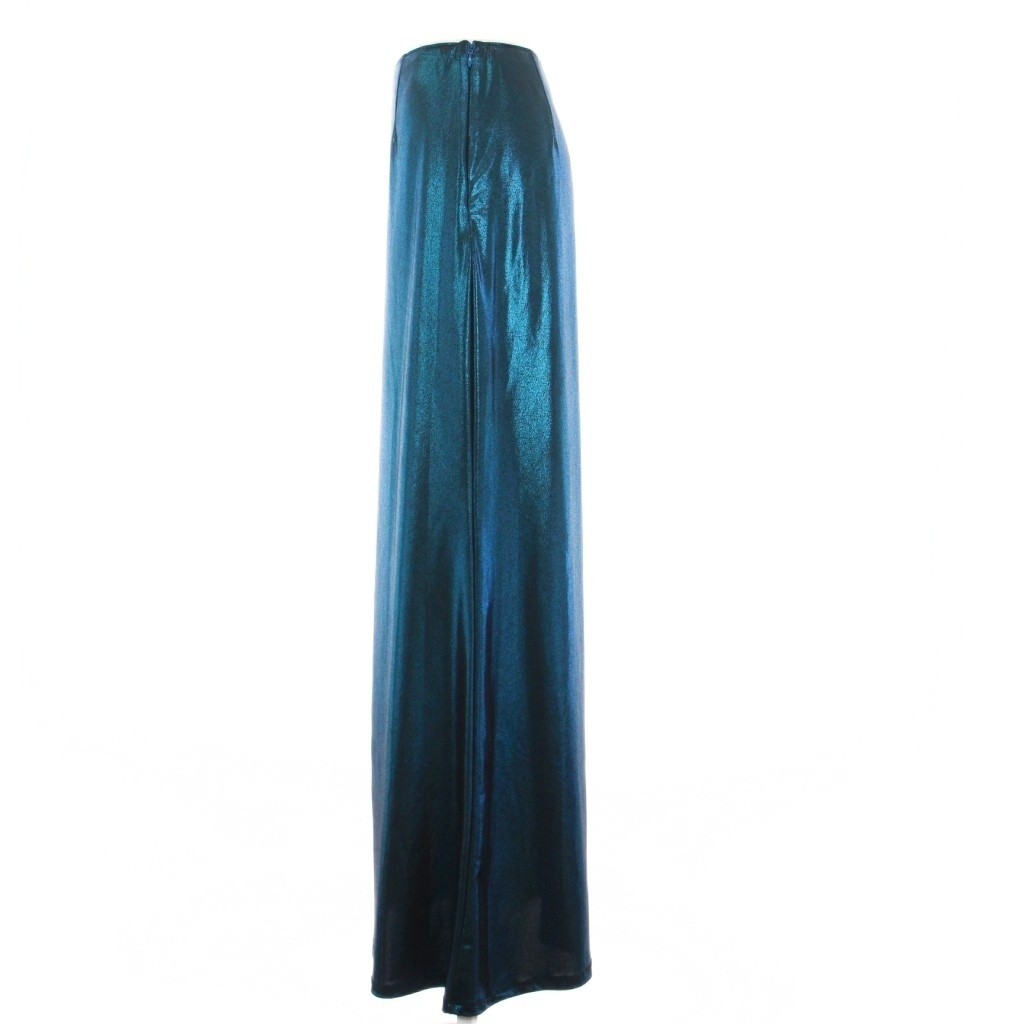 Ameri VINTAGE 23SS Long Glitter Pencil Skirt Blue… - image 3