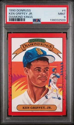 1990 Donruss #4 Ken Griffey Jr. Diamond Kings PSA 9