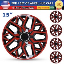 Set Of 4 15 Wheel Hub Rims Cover Hubcaps Snap On Car Truck Suv Set Of 4 15 Wheel Hub Rims Cover Hubcaps Snap On Car Truck Suv
