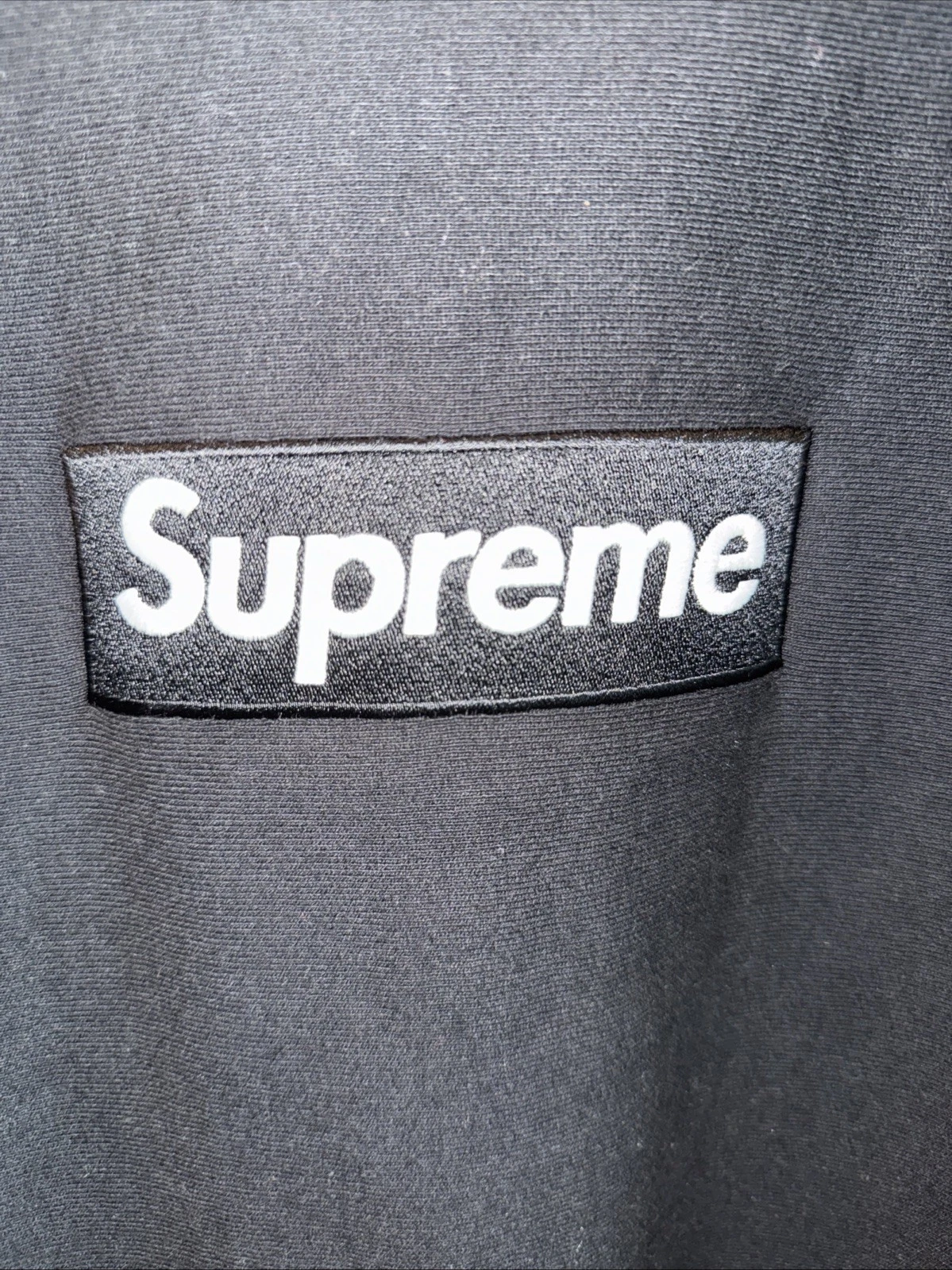 Taglia L Felpa girocollo Supreme Box logo FW18 nera Bogo autentica