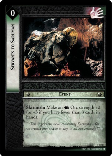 Servants to Saruman - Foil Mint/Near Mint LOTR: Realms of the Elf-Lords (Foil)