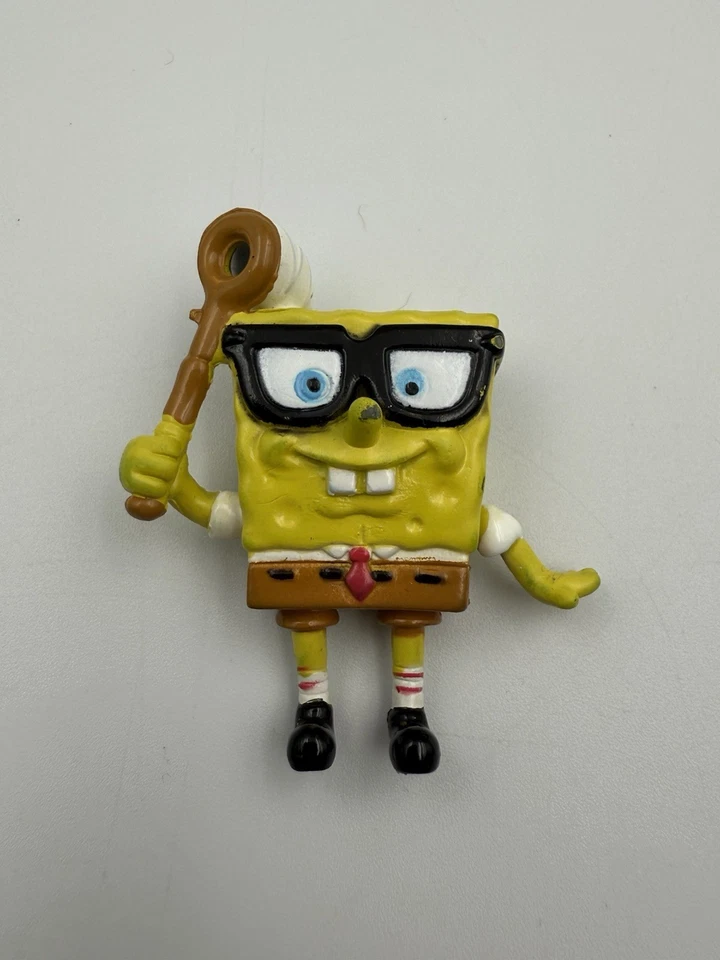 🧽 Винтажный Nickelodeon Губка Боб квадратные штаны мини фигурка лот из 3 - Viacom 2003 - Изображение 2 из 4